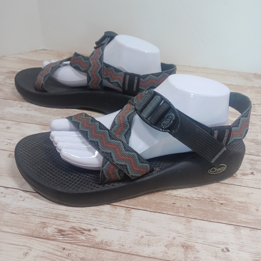 Chaco Vibram Z/1 Unaweep Hiking Sandals Red Black